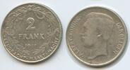 Belgien 2 Francs Silber H0045 - Der Belgen - Albert I. 1909-1934 Belgium -