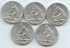 Medaillen Lot 5 Stück nd. 1954 GY305 - Österreichisches Nationalkomitee Katastrophenhilfe Schilling Sehr Schön +
