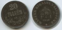 Ungarn Magyar Királyi Váltó Kaiserreich Österreich 20 Filler G5535 - Karl I. 1916-1918 Österreich -