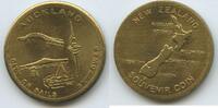 Neuseeland Medaille Souvenir Coin Tourist Dollar G16065 - Sky Tower Auckland, City of Sails - New Zealand -