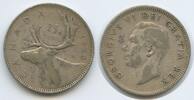 Kanada 25 Cents Silber H0755 - Karibu Renntier Georg VI. Canada -