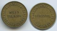 Österreich Oberösterreich Wertmarke 1 Freispiel Jeton Token G13849 - Wels Zaunmayr-Automaten-Zandomeneghi -