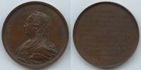 Österreich Brüssel Bronzemedaille GS570 - 100 Jahrfeier Akademie der Wissenschaft Brüssel Maria Theresia 1740-1780 -