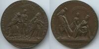 RDR Österreichische Niederlande Spottmedaille PA385 - Entblößte Maria Theresia zieht Lederhose an und Karl VII verliert Krone -