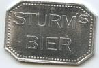 Deutschland Bundesrepublik Bayern Biermarke Wertmarke Bierzeichen G13103 - Coburg Sturm's Bier - 1 Kasten und 20 Flaschen Pfand -