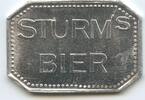 Deutschland Bundesrepublik Bayern Biermarke Wertmarke Bierzeichen G13104 - Coburg Sturm's Bier - 1 Kasten und 20 Flaschen Pfand -