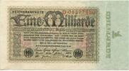 Deutsches Reich Weimar 1 Milliarde Mark Banknote GB687 - Reichsbanknote Berlin Germany Paper Money -