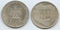 Polen 200 Zlotych Silber H0277 - 30 Jahre Volksrepublik - Peoples Republic Polskich Poland -