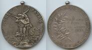 Frankreich Große Silbermedaille Schützenmedaille M#0412 - Union Nationale des Sociétés de tir de France -