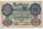 Deutsches Reich Kaiserreich 20 Mark GB765 - Reichsbanknote Paper Money Germany Banknote -