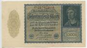 Deutsches Reich Weimar 10000 Mark Banknote GB734 - Reichsbanknote Paper Money Germany Banknote -