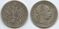 Österreich Kaiserreich 1 Florin (Fl, Gulden) Silber G5653 - Kaiser Franz Joseph I. Austria -