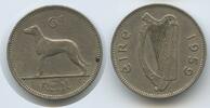 Irland 6 Pence (6 Pingin / 1 Reul) G6424 - Hund Ireland Éire -