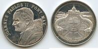 Vatikan Italien-Kirchenstaat Rom Medaille versilbert M3752 - Roma Papst Johannes Paul II. Pontifex Maximus -