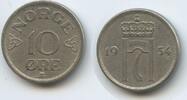Norwegen 10 Öre (10 Øre) M#6264 - Haakon VII. 1905-1957 Norge Norway -