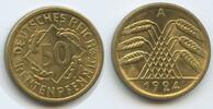 50 Rentenpfennig 1924 A Berlin Deutsches Reich Weimar G4628 - Germany Weimar Republic Unzirkuiert