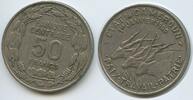 Kamerun Äqutorialafrikanische Staaten 50 Francs FCFA G1349 - Antilopen Independence Cameroon French Equatorial Africa -