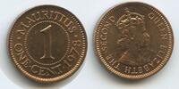 Mauritius One Cent M#7083 - Queen Elisabeth II. -
