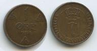 Norwegen 1 Öre (1 Øre) G2335 - Haakon VII.1905-1957 Norge Norway -