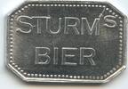 Deutschland Bundesrepublik Bayern Biermarke Wertmarke Bierzeichen G13470 - Coburg Sturm's Bier - 1 Kasten und 20 Flaschen Pfand -