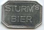Deutschland Bundesrepublik Bayern Biermarke Wertmarke Bierzeichen G13478 - Coburg Sturm's Bier - 1 Kasten und 20 Flaschen Pfand -