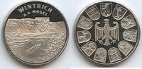 Deutschland Bundesrepublik Rheinland-Pfalz Silbermedaille GX1109 - Wintrich an der Mosel - Schiff -