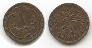 Österreich Kaiserreich 1 Heller M#6677 - Franz Joseph I.1848-1916 -