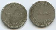 Großbritannien Great Britain United Kingdom One Shilling Token G16311 - R. Bath Wisbech British Fruit pickers Cambridgeshire -