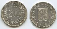 Finnland 200 Markkaa Silber H0561 - Finland Suomi -