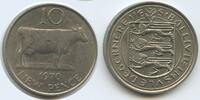Guernsey 10 New Pence G9994 - Kuh Cow - Bailiwick of the Island of Guernsey -