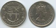 Mauritius One Rupee G11500 - Queen Elisabeth II. -