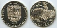 Norwegen Norge 5 Euro Medaille GB1386 - Biber Castor Fiber - Millenium -