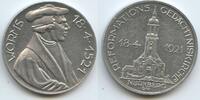 Deutsches Reich Weimar Medaille PA370 - 400 Jahre Reichstag Worms Martin Luther - Reformations-Gedächtnis-Kirche -
