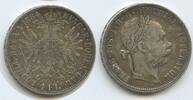 Österreich Kaiserreich 1 Florin (Fl, Gulden) Silber G5641 - Austria Kaiser Franz Joseph I. -