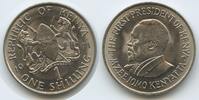 Kenia One Shilling (1 Shilling) G1104 - Präsident Mzee Jomo Kenyatta Kenya -