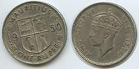 Mauritius One Rupee (1 Rupee) G1026 - King George VI. -