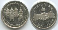 Deutschland Bundesrepublik Bayern Medaille Fusion am M#6853 - Stadtparkasse Aichach-Schrobenhausen, Marktsparkasse Pöttmes -