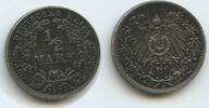 Deutsches Reich Kaiserreich ½ Mark Silber S0425 - Wilhelm II. 1888-1918 Germany Empire Munich -