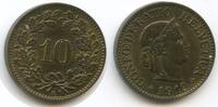 10 Rappen 1919 Schweiz Eidgenossenschaft M#5259 - SEHR RAR Confédération Helvétique Switzerland Federal State Suisse Vorzüglich