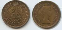 Südafrika 1 Farthing (¼ Penny) G3138 - Cape Sparrows Elizabeth II. South Africa Suid Africa -