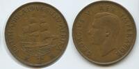 Südafrika 1 Penny G9528 - Ship Dromedaris - King George VI. 1936-1952 South Africa Suid-Afrika -