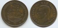 Südafrika 1 Penny G9534 - Ship Dromedaris - King George VI. 1936-1952 South Africa Suid-Afrika -