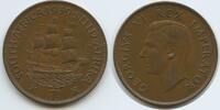 Südafrika 1 Penny G9390 - Ship Dromedaris - King George VI. 1936-1952 South Africa Suid-Afrika -