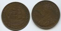 Südafrika 1 Penny G9388 - Ship Dromedaris - King George V. 1910-1936 South Africa Zuid-Afrika -