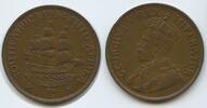 Südafrika 1 Penny G9387 - Ship Dromedaris - King George V. 1910-1936 South Africa Suid-Afrika -