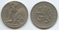 Tschechoslowakei 1 Koruna G0547 - Czechoslovakia Czechoslovak Republic -