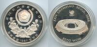 Südkorea 5000 Won Silber G3806 - Olympic Stadium Olympia Seoul 1988 Proof South Korea -