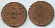 Finnland 10 Penniä G13917 - Alexander II. 1855-1881 Russland -