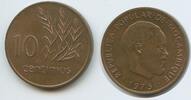 10 Centimos 1975 Mosambik G1200 - RAR Mozambique President Samora Machel Fast Unzirkuliert
