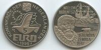 Niederlande 5 Euro Medaille G12135 - Willem Barentsz Nova Zembla 1597 Segelschiff Eisbär -